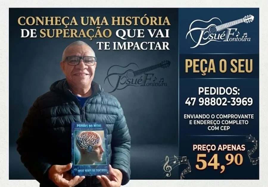 Capa do livro Prisões do Medo, de Josué Nunes da Fontoura